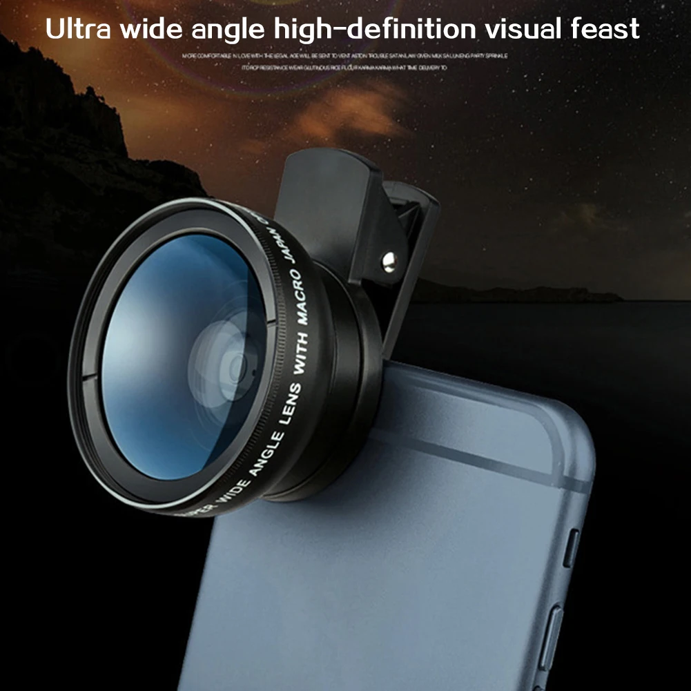 

0.45X Super Wide Angle Macro Lens Portable Compact Lightweight For Landscape Photography