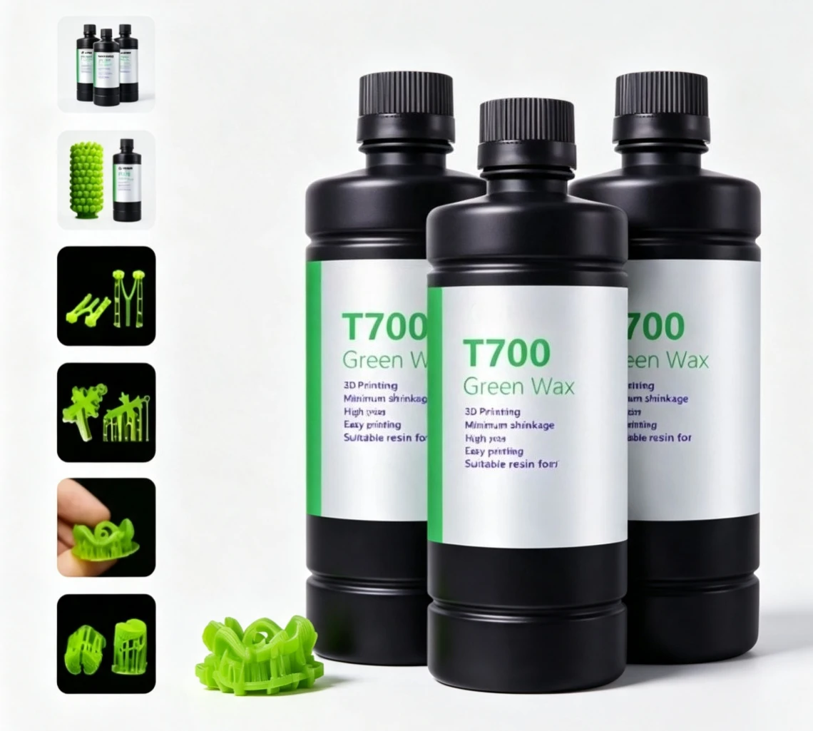 1KG High Precision Green UV Curing Resin, Liquid Consumable for 3D Jewelry Model Printing & Casting