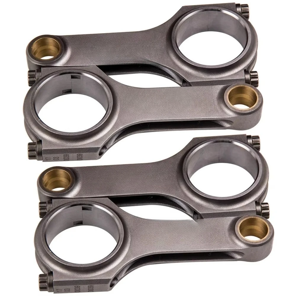 【Premium Hot Selling 】Maxpeeding rod 6pcs H-beam racing link i VW Golf R32 A3 3.2l VR6 24v hole 84mm with ARP 2000 bolt