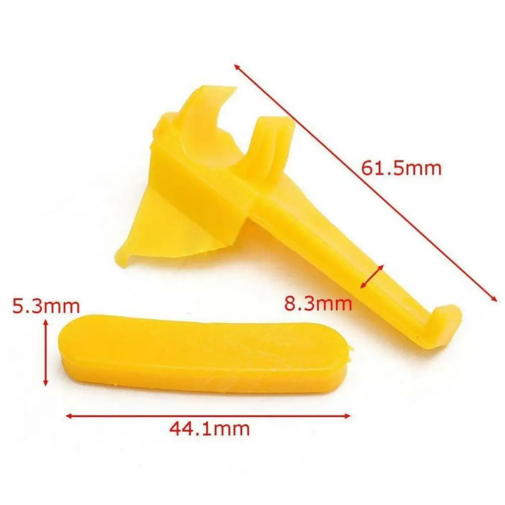 12Pcs Tire Changer Accessories Bird Head Protector Plastic Pad Protection Rubber Yellow Tire Changer Accessories