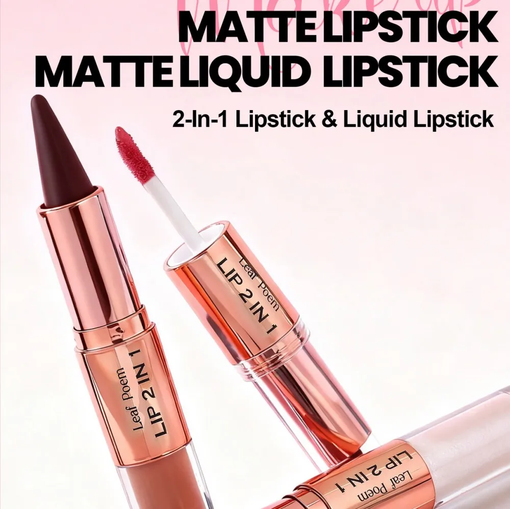 2-in-1 보습 다이아몬드 광채 립글로스 메이크업 광채 리퀴드 립스틱 펄 립글로스 섹시한 입술