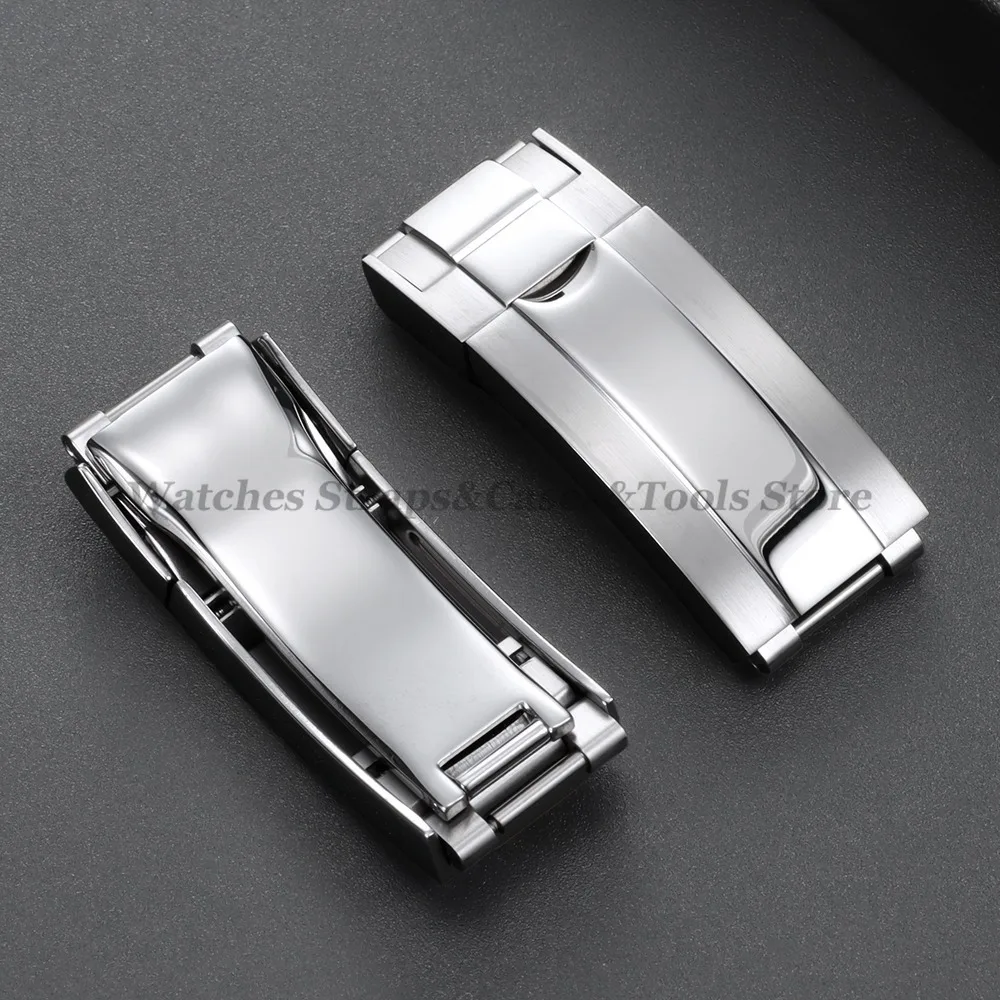 9x9mm 316L Luxury Stainless Steel Watch Buckle for Rolex DAYTONA SUBMARINER GMT WatchBand Clasp Fine-tuning Pull Adjusted Button