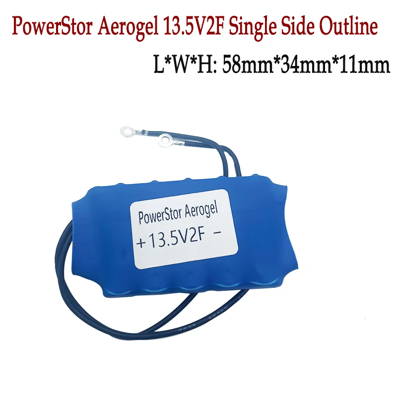 PowerStor Aerogel 13.5V2F Heat Shrink Shell 2.7V10F Intelligent Vehicle Conservation Energy Module For Backup Power Supply