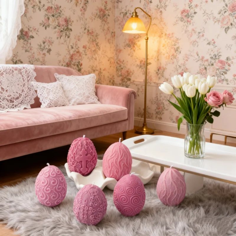 6 Arten Relief Streifen Baumwurzel Ei geformte Kerze Form 3D Schönheit geprägt Kreuz Ei Harz Aromatherapie Form DIY Geschenke für Dekor