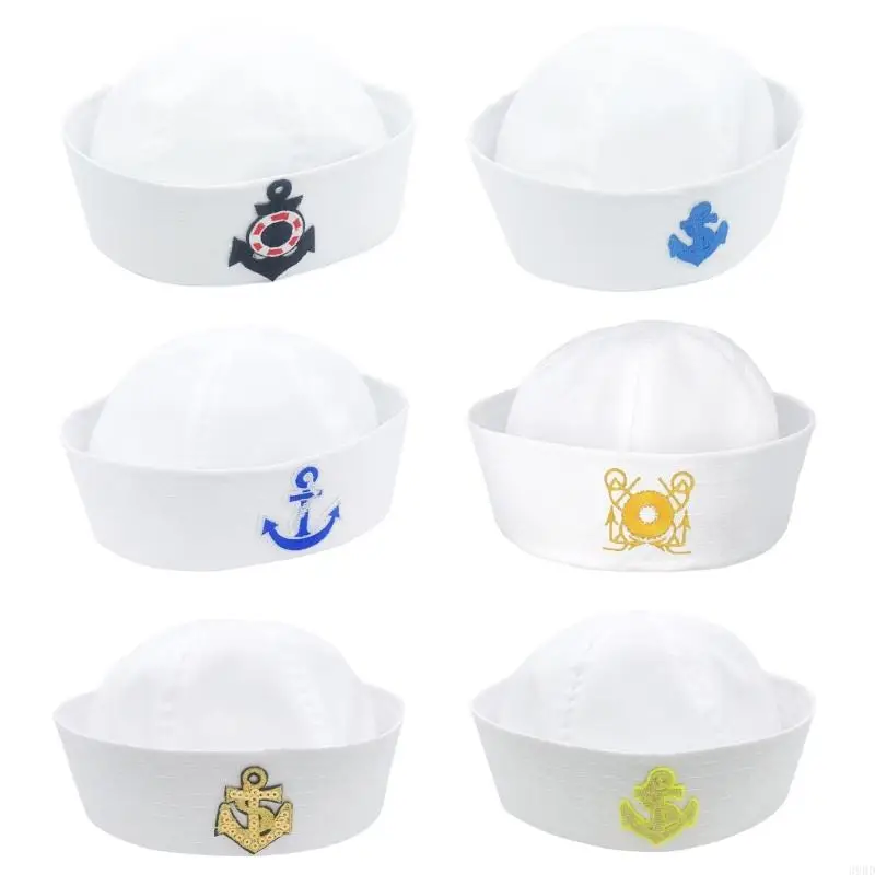 

652F Captain Hat for Kids Adults Party Cosplay Costume Props Captain Hat for Sailor Party