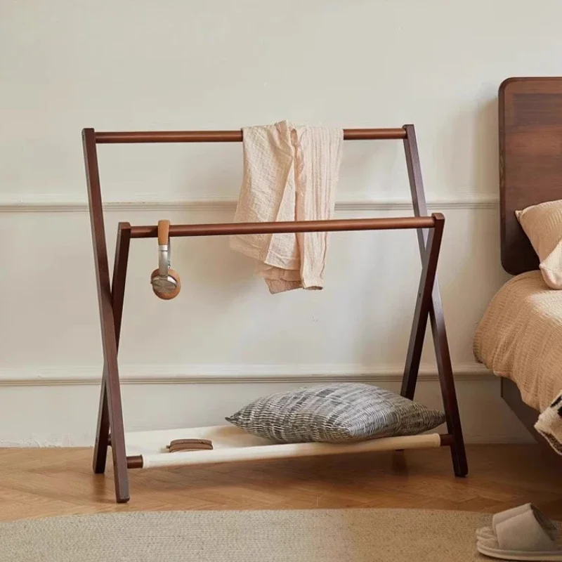 Perchero nórdico organizador para dormitorio, riel de almacenamiento plegable, estantes de moda baratos para interiores, Perchero moderno para exhibición de suelo, muebles de salón