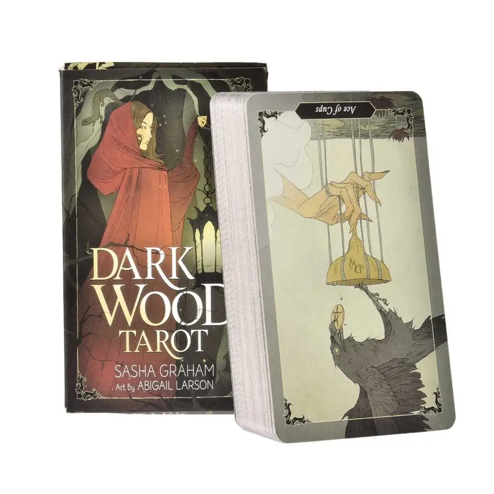 Dark Wood Tarot Family Gathering Chess Card Game Fortune Telling Divination Oracle Cards Leisure Table Game