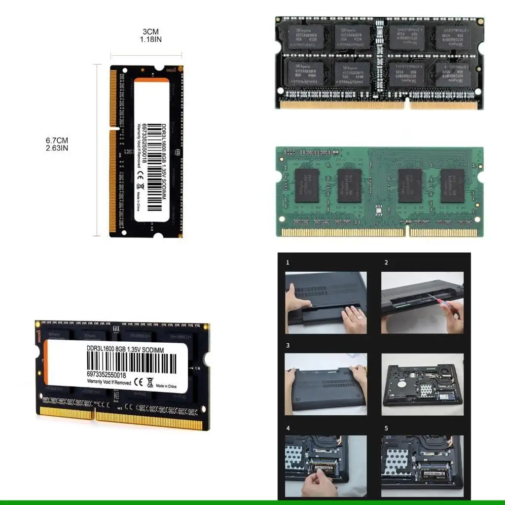 

U55C DDR3/DDR3L 4GB/8GB Laptop Notebook Memory Upgrade Module 204-Pin