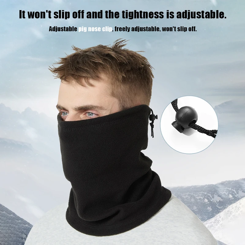 وشاح حراري خارجي مقاوم للرياح لركوب الدراجات، قناع وجه برباط بغطاء للرأس لخريف وشتاء #4