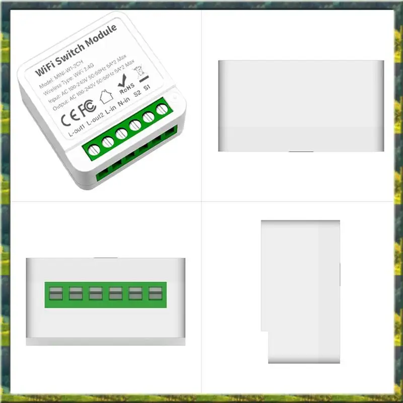 ABGZ 3-Way On/Off Switch Graffiti Smart Wifi Smart 3-Way On/Off Switch Mini Concealed Box Switch