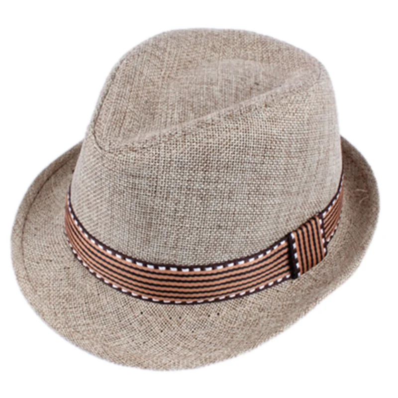 

Boys Panama Hat Summer Children Fashion Jazz Hat Birthday Party Fedoras Breathable Baby Girls Sun Hat Sunscreen Cap