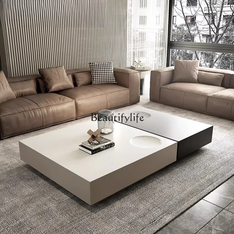 

Nordic simple modern coffee table fashionable paint coffee table creative customization