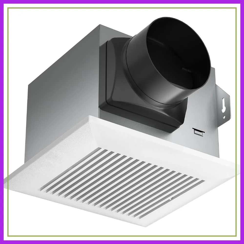 

Ultra Quiet 80 CFM Bathroom Exhaust Fan with Humidity Sensor, 1.5 Sone, No Attic Access Needed