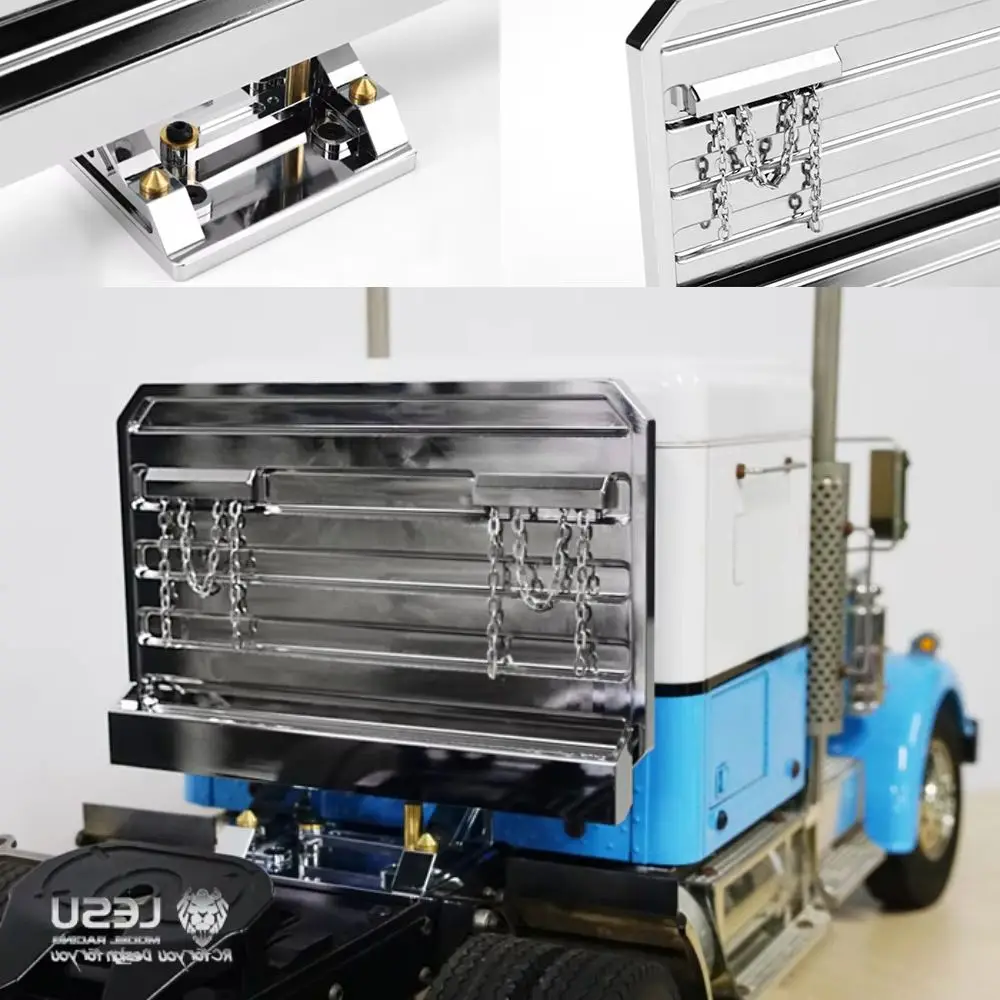 LESU Metall Kabine Hinten Platte Rack Für 1/14 TAMIYA King Hauler RC Traktor Lkw DIY Modell Fahrzeuge Lkw Fernbedienung Autos Spielzeug