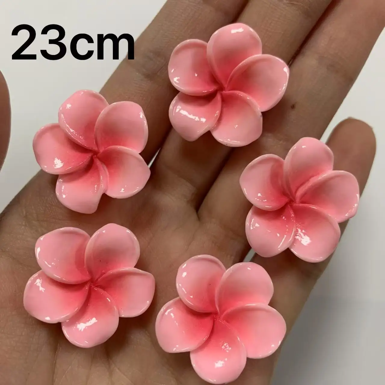 10 pçs gradiente rosa azul branco rosa cor cinco pétalas ovo flor lixo caso de telefone decoração diy hairpin artesanato