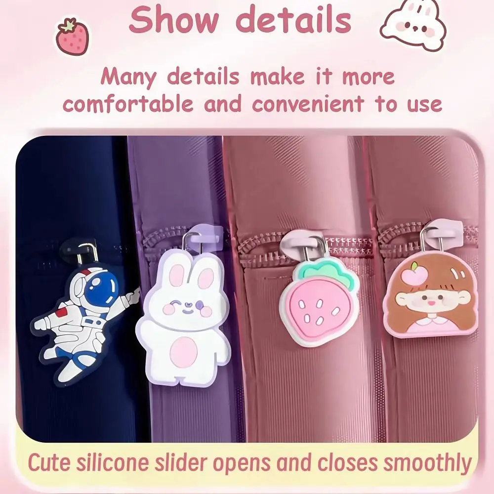 Kawaii Capybara Tote School Bag Cartoon Handheld Capybara Tutorial Bag Portable Cute Panda Multi-layer File Organizer