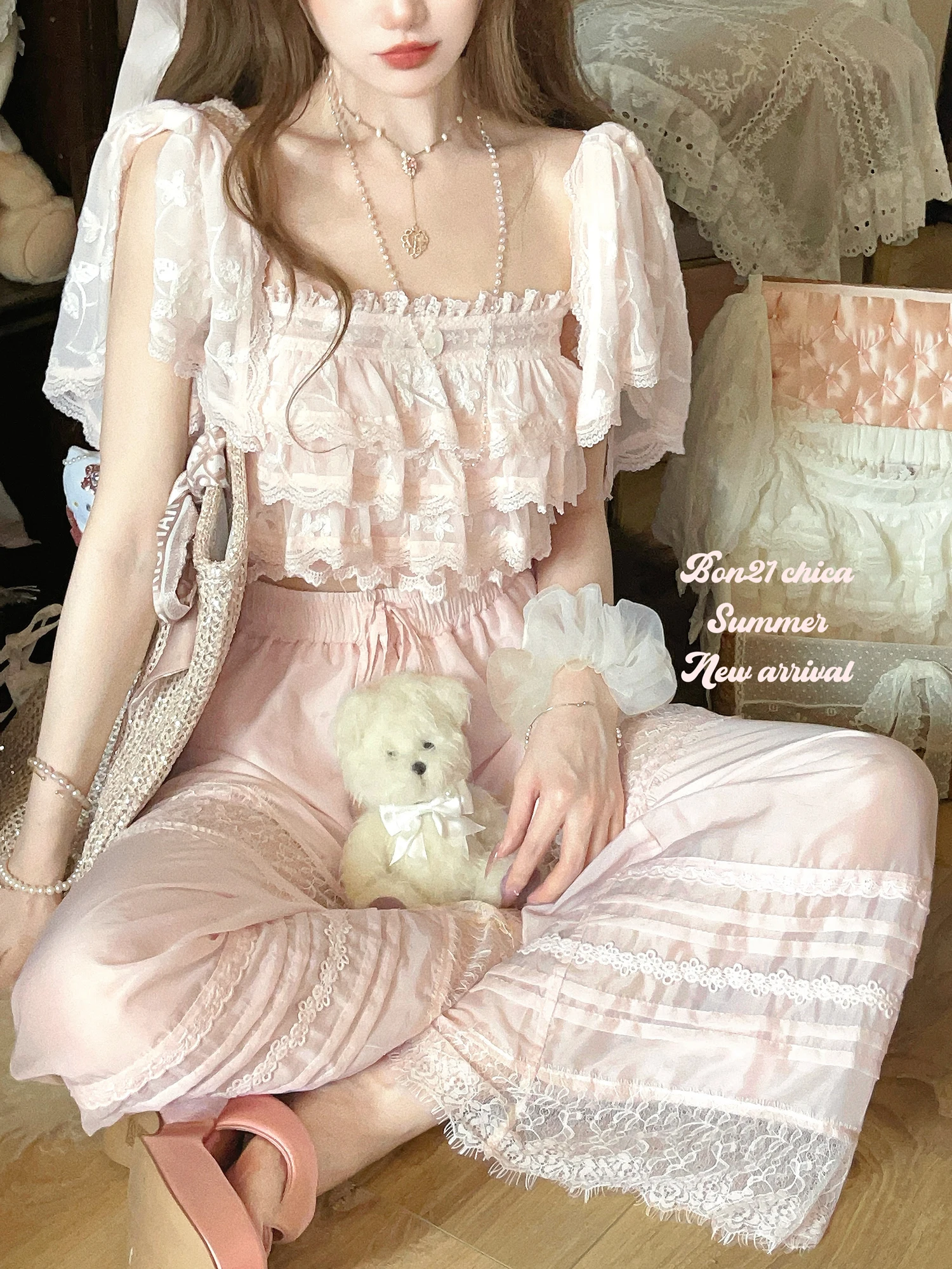 

Легкие брюки-юбка Bobon2 Lace Walk из лиоцелла с медным аммонием, широкие штанины, винтажный стиль B242, эластичный пояс, для свиданий