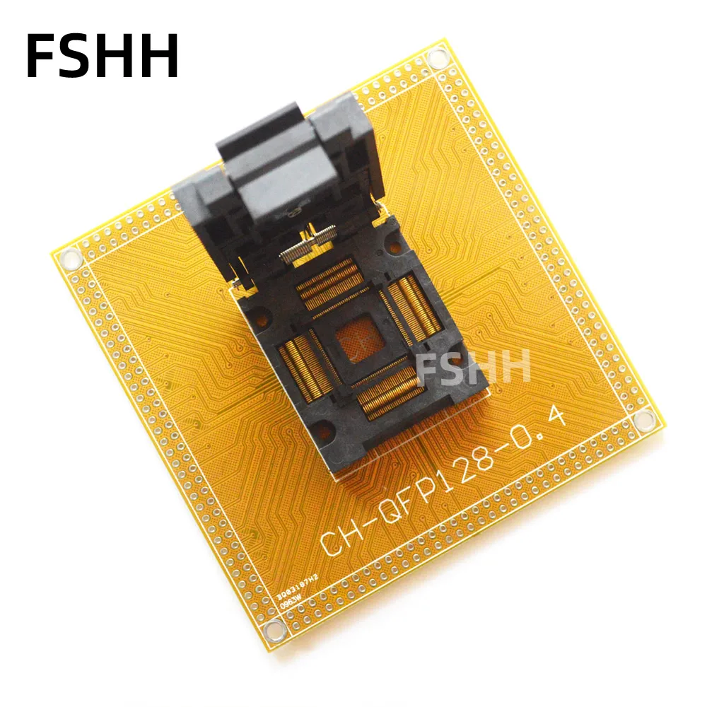 

CH-QFP128-0.4 Test socket FPQ-128-0.4-02 Programmer Adapter TQFP128 QFP128 FPQ128 LQFP128 socket pitch=0.4mm