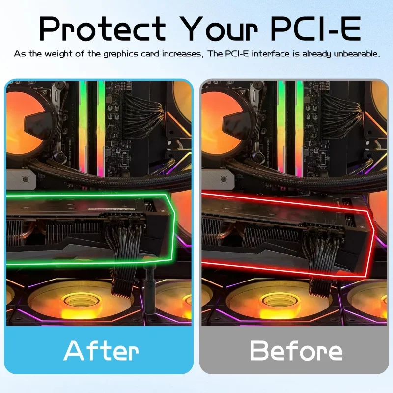 بطاقة الرسومات GPU دعم قوس بطاقة الفيديو تبلد حامل قوس GPU حامل مكافحة تبلد الوقوف #5