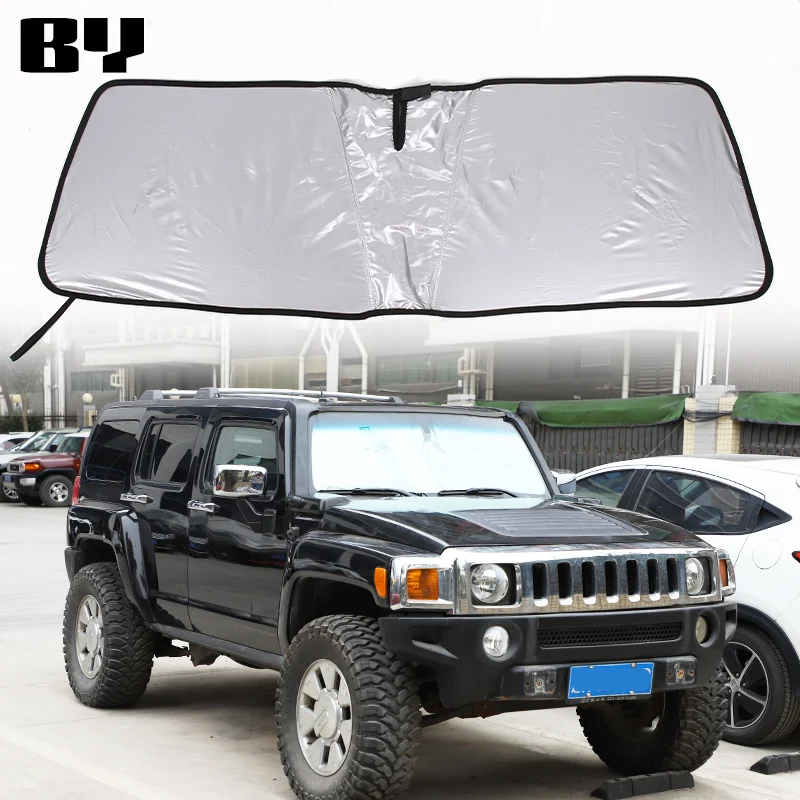 

Car Windshield Sunshade Reflective Sunshade Car Interior Protective Sunshade Fits For Hummer H3 2005-2009 Accessories