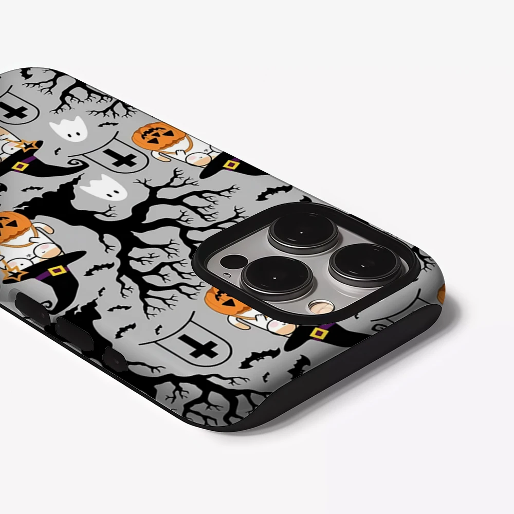 Halloween Katten IPhone 17 Moet voor Magnetische Telefoonhoesje voor IPhone 17 16 15 14 13 Pro Max Plus Enkele Dubbellaagse Stoere Hoes