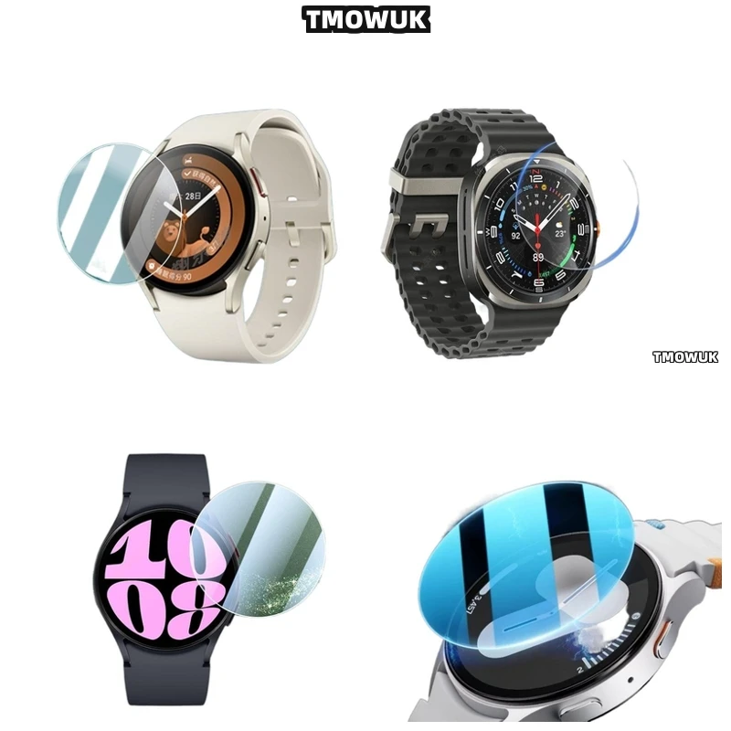 

For Samsung Galaxy Watch6 Classic 40mm Watch7 Ultra FE 47 44 43mm High Definition Tempered Glass Screen Protector No Bubble