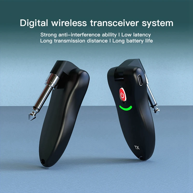 Wireless System Audio 09T Transmitter Receiver Pickup USB Rechargeable Wireless System For Electric Guitar Bass