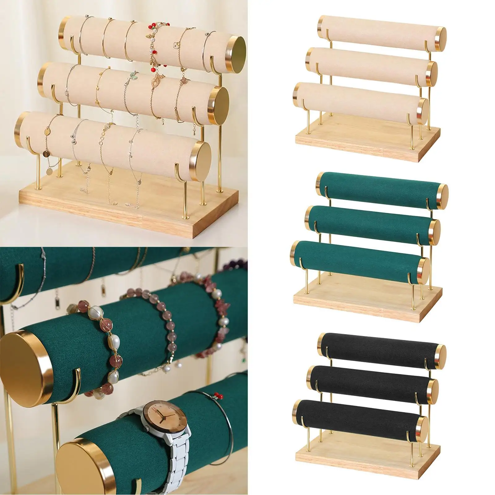 Exquisite Velvet Bracelet Display Rack for Bangle Home Organizer Tower Women