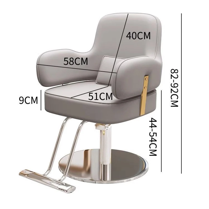 كراسي حلاقة بسيطة ورائعة كراسي صالون أوروبية كلاسيكية فاخرة فاخرة أثاث صالون تجميل حديث Silla Para Lashista
