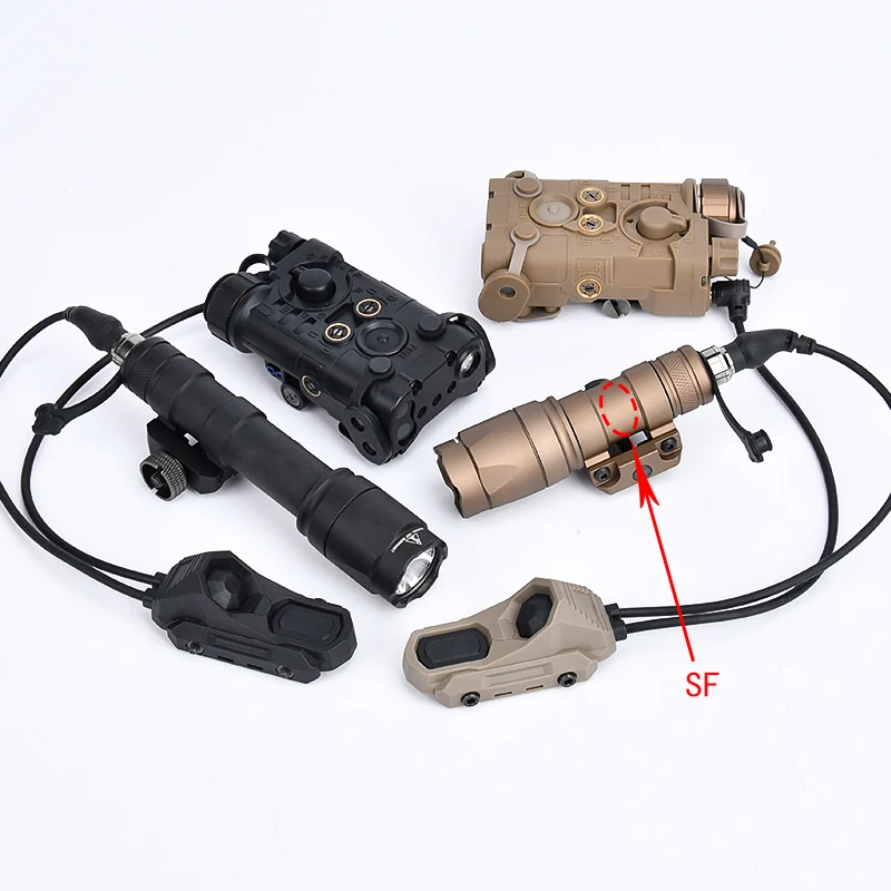 WADSN NGAL Red Green Blue Dot Laser Tactical Surefir M300A M600C Hunting Scout Light With AXON Dual Control Switch Fit 20MM Rail