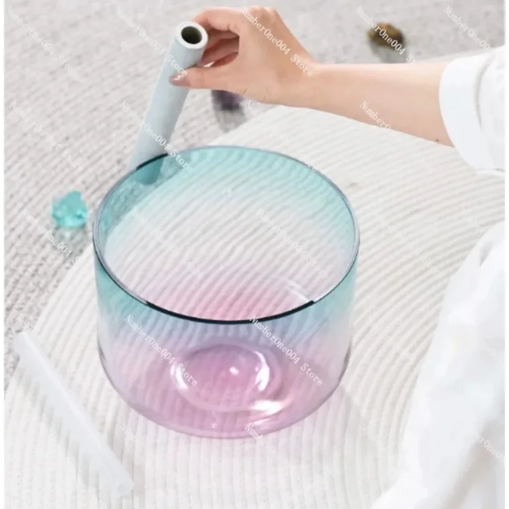 Crystal Singing Bowl Alchemy Crystal Bowl Musical Sound Bowl Beginner Instrument for Yoga Meditation