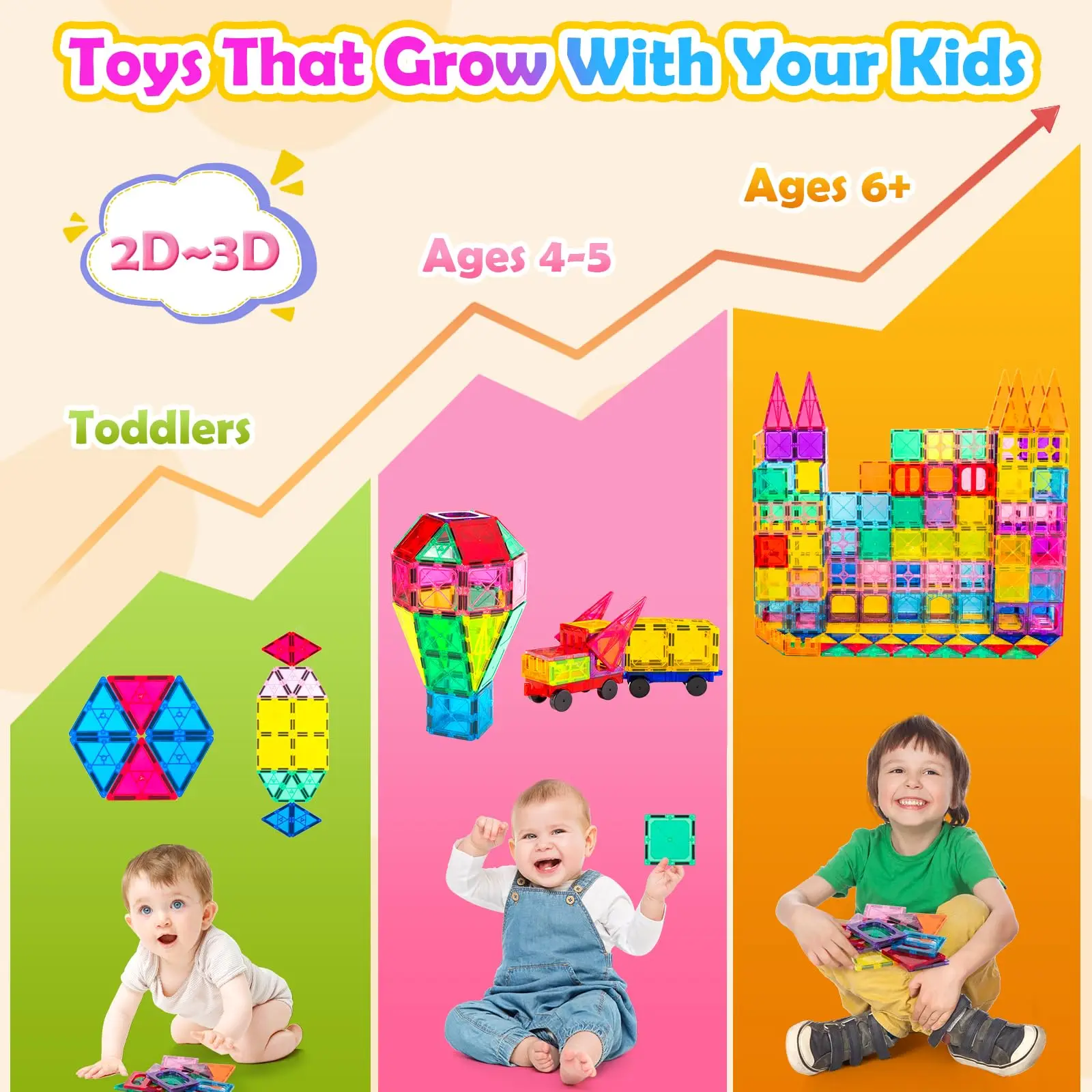 مكعبات بناء مغناطيسية للنافذة الملونة (32/60/100/120 قطعة) يمكنها زراعة القدرات الإدراكية للرسومات الملونة للأطفال