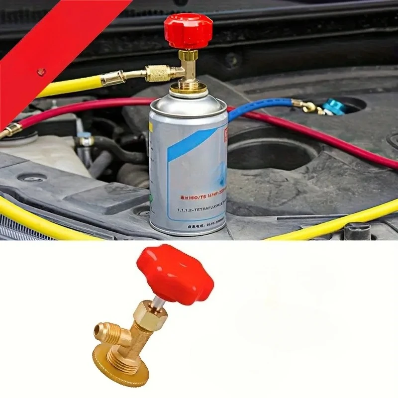Válvula Dispensadora Universal 1PC com Abridor de Garrafas e Conector 1/4 SAE Mayitr para Gás Refrigerante R22 R134A R410A
