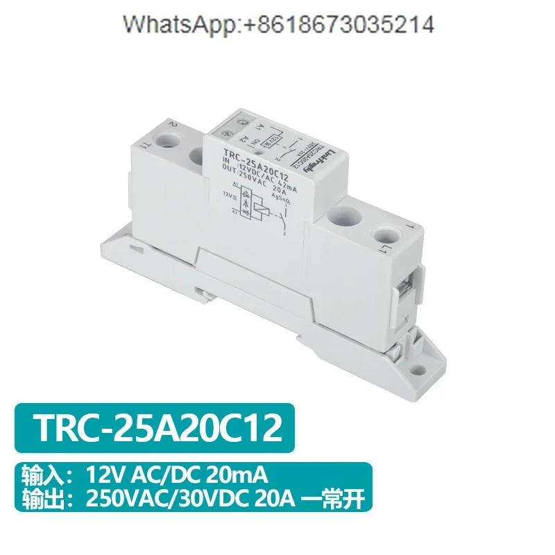 Rail Type High Power Electromagnetic Relay TRC-25A20C24 A Normally Open 20A Module 12V24V