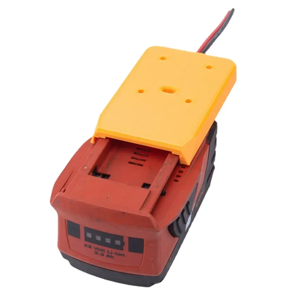 Adapter for HILTI 22V B22 CPC Battery Dock Power Connector Robotics 14AWG (Not include battery)