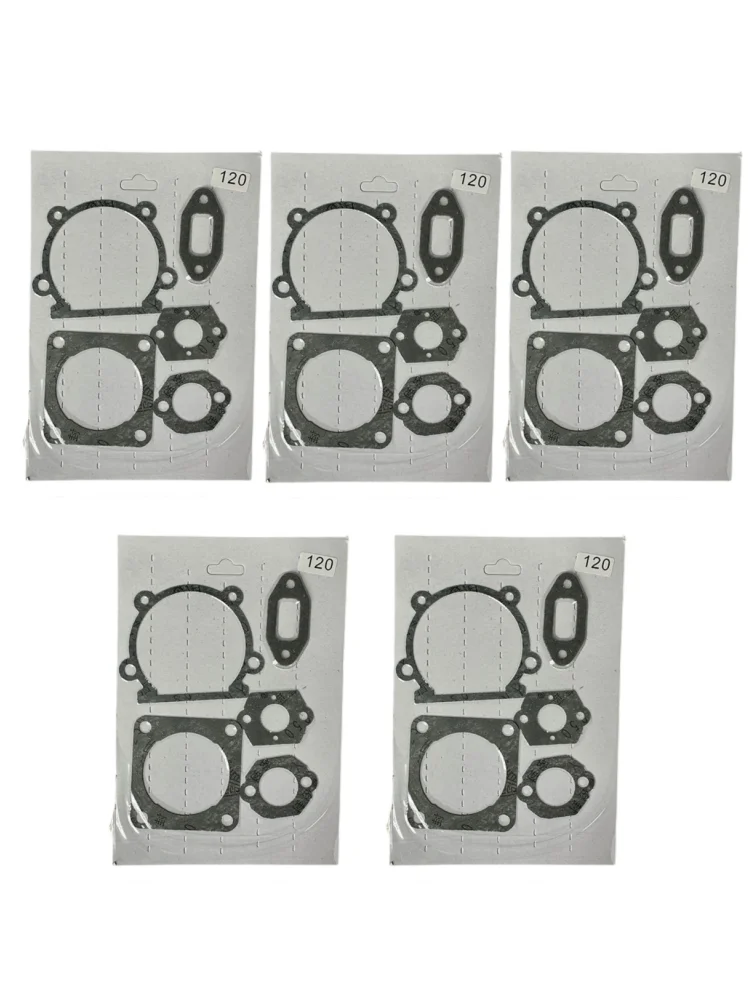 5PCS Gasket set old style /new style For Stihl FS120 strimmer cylinder crank muffler carburetor carb air intake gasket