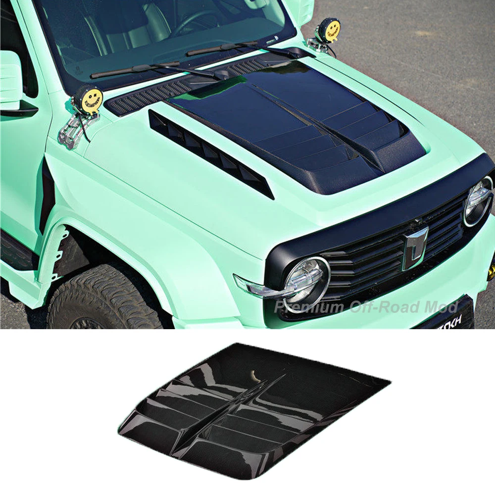 

Suitable for 2021-2025 Tank 300 Mars City Kit Carbon Fiber Hood, Transparent Glass Engine Cover Panel Decoration