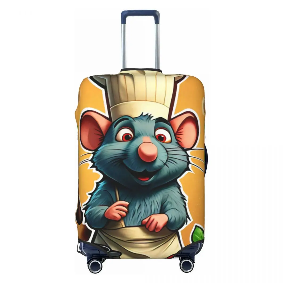 

Custom Chef Remy Ratatouille Luggage Cover Fashion Animated Cartoon Suitcase Protector Covers Suit For 18-32 inch