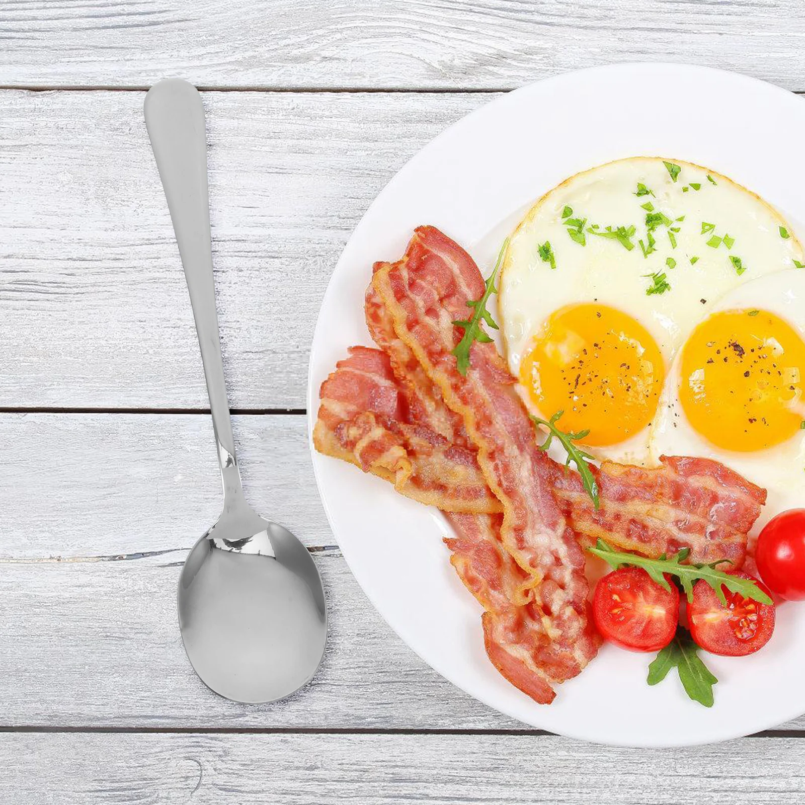 

10 Piece Serving Spoon Set 5 Solid 5 Slotted Stainless Steel Buffet Utensils Coffee Spoon Sugar Spoons CookingSpoons