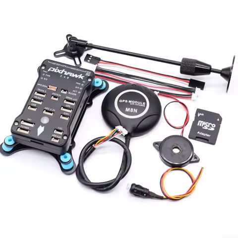 Pixhawk 2.4.8 PRO PX4 PIX 32 Bit Flight Controller+M8N GPS+ 433/915Mhz 100/500mw Radio Telemetry+Safety Switch+Buzzer+rgb+I2C