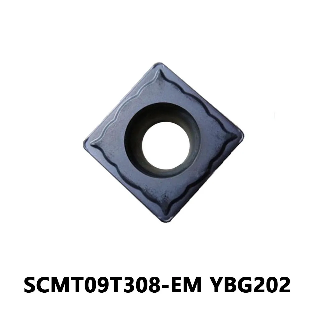 

Original SCMT Carbide Inserts SCMT09T308-EM YBG202 for General Processing Lathe Internal Turning Tool Metal Parts SCMT09T308