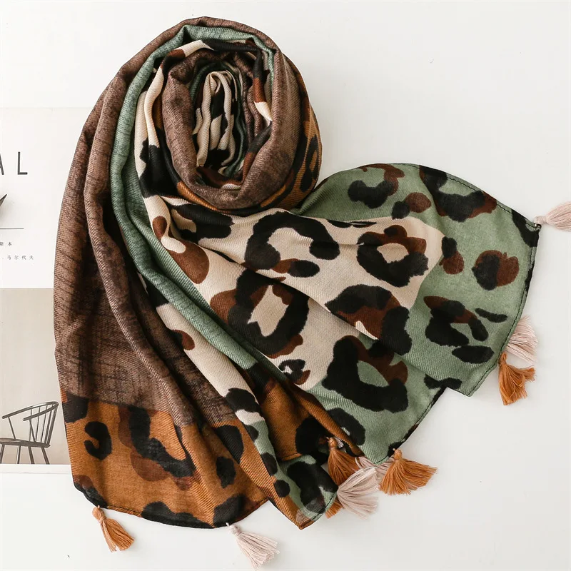 

Женский шарф в стиле ретро, шарф с текстурой хлопка и конопли, толстая теплая шаль с кисточками, аксессуары