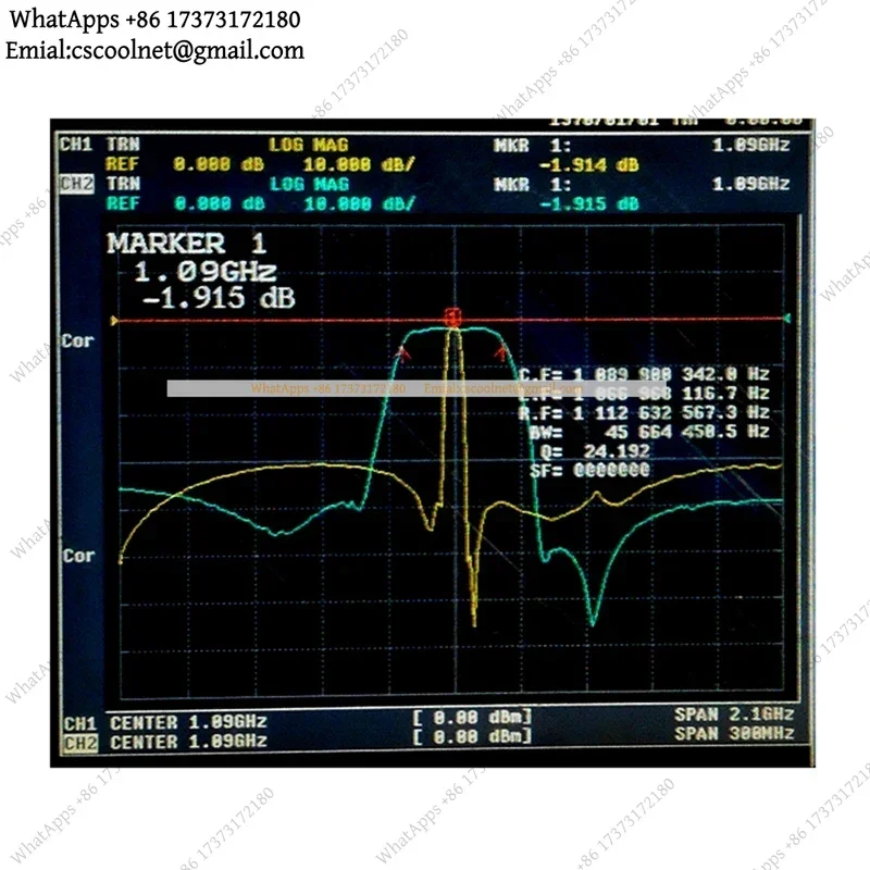 JS02 1090MHz ADS-B Bandpass SAW Filter SMA Interface