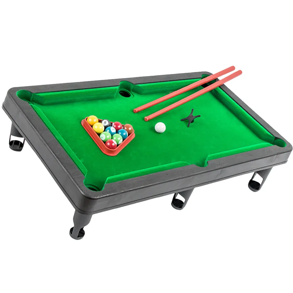 1Set Mini Pools Table For Kids Playroom Girl Pool Toys Small Compact Tabletop Billiard Game Educational Family