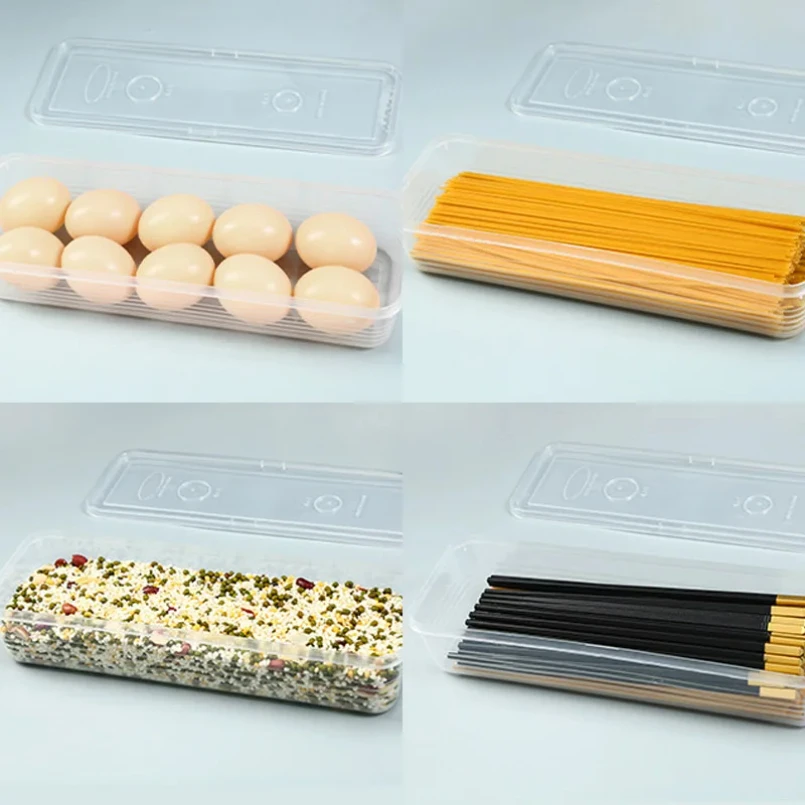 Fresh Box Refrigerator Storage Boxes Scallions Food Container, fresh-keeping Food Boxes,Transparent Sealed Storage Box - Image 5