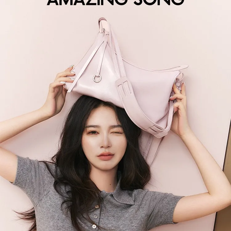 Amazing Song 2025 New Sweet Donut Hobo Small Crossbody Bag Women's Handbag