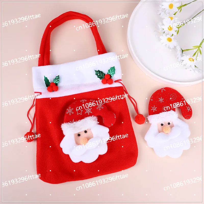 Christmas Various Closed Apple Bags Tote Bags, Children's Small Gift Bags Decorative Supplies