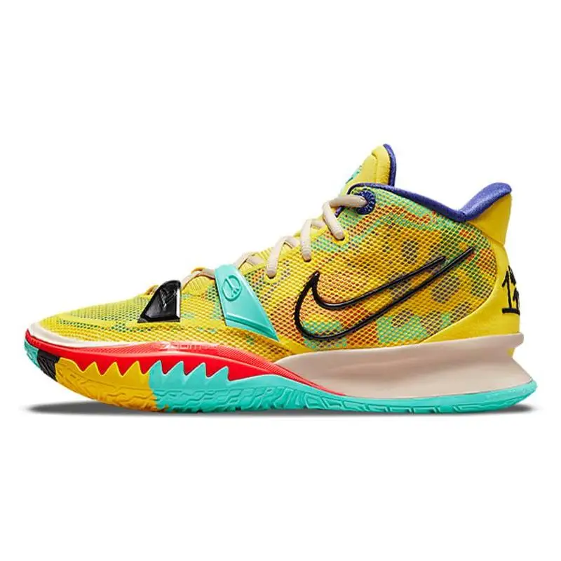 Nike Nike Kyrie 7 1 World 1 People Yellow Sneakers shoes CQ9326-700