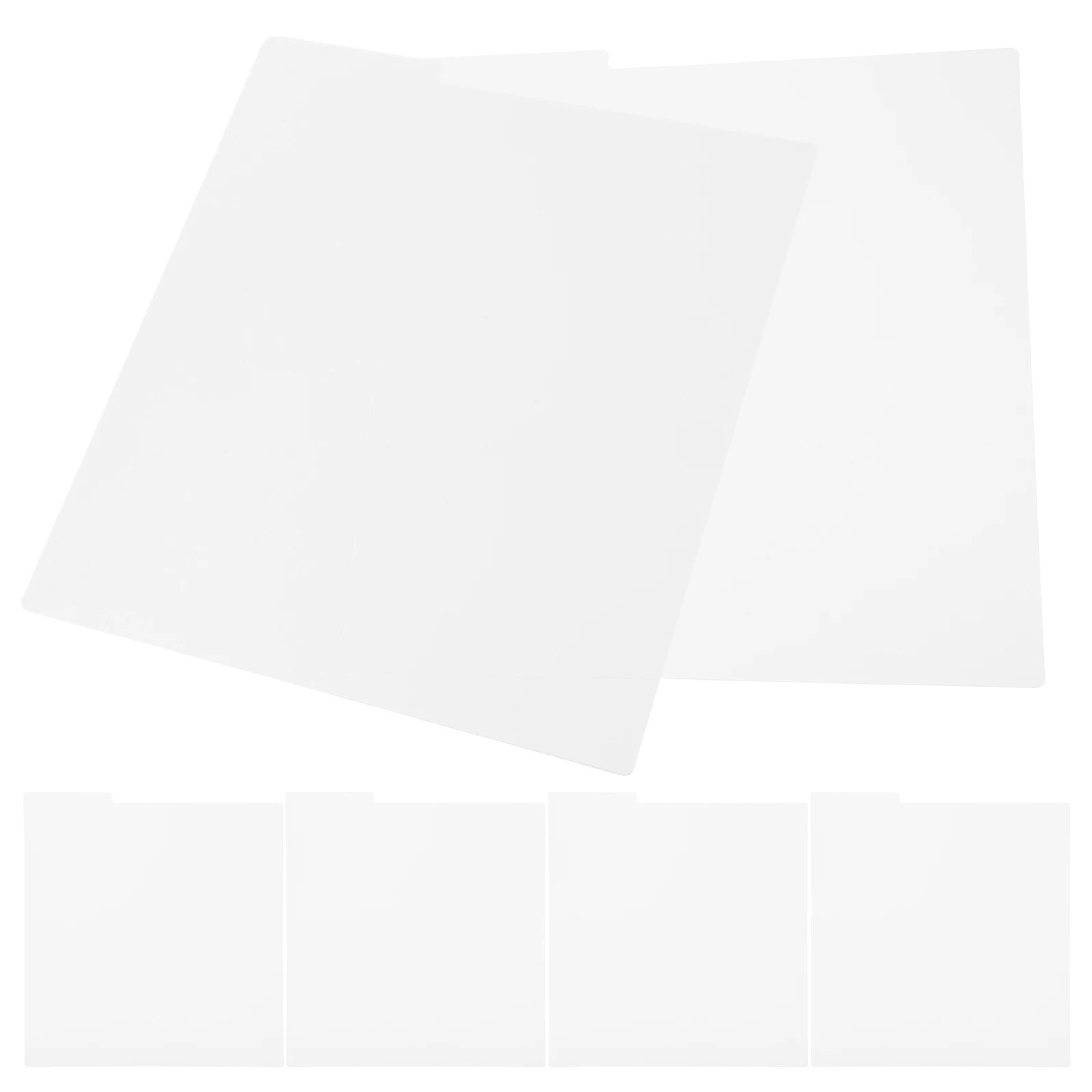 

8pcs Comic Book Divider PVC Waterproof Sturdy Vinyl Record Organizer Tabs Shelf Dividers Card Sorting Notebook