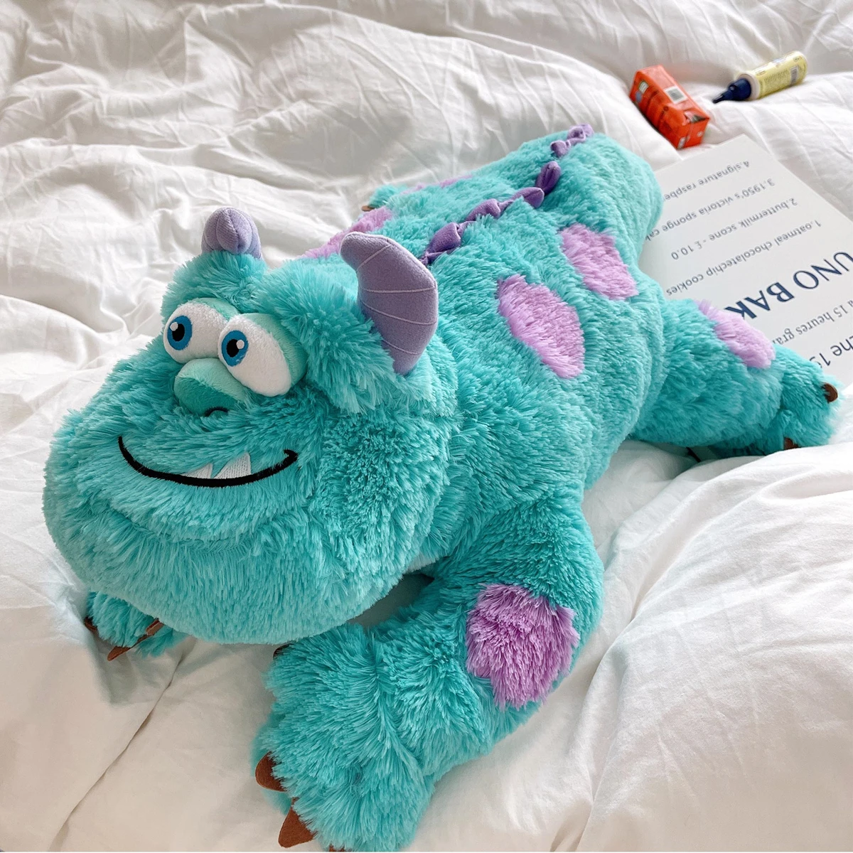 Disney 65cm Sullivan Plush Toy Lovely Stuffed Anime Hug Plushies Soft Cuddly Monsters University Sullivan Pillow Xmas Gifts